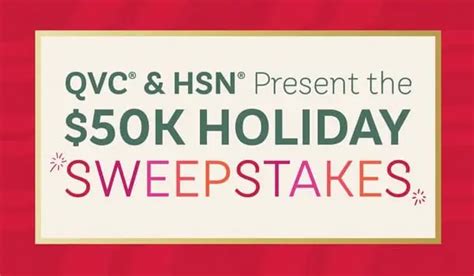 QVC $50k Holiday Sweepstakes .
